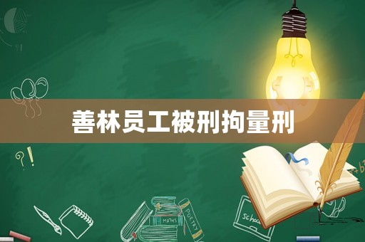 善林員工被刑拘量刑