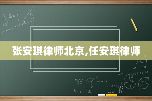 張安琪律師北京,任安琪律師
