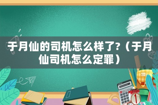 于月仙的司機(jī)怎么樣了?（于月仙司機(jī)怎么定罪）
