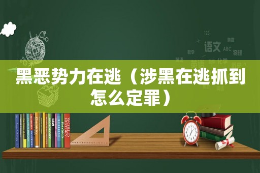 黑惡勢力在逃（涉黑在逃抓到怎么定罪）