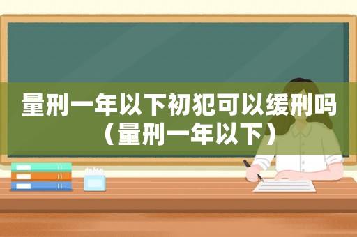 量刑一年以下初犯可以緩刑嗎（量刑一年以下）