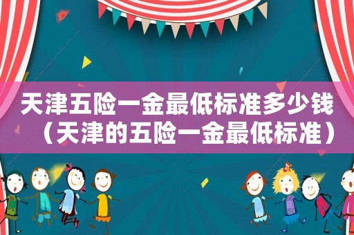 天津五險(xiǎn)一金最低標(biāo)準(zhǔn)多少錢（天津的五險(xiǎn)一金最低標(biāo)準(zhǔn)）