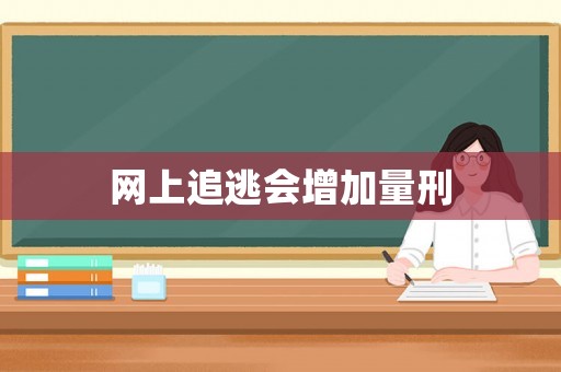 網上追逃會增加量刑