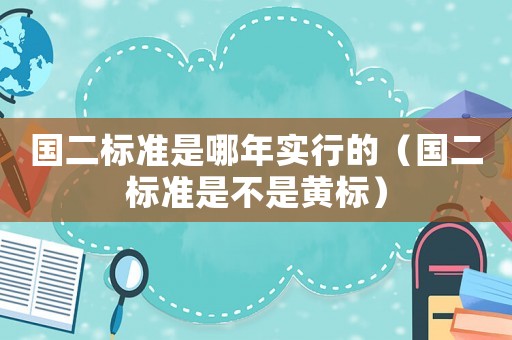 國二標準是哪年實行的（國二標準是不是黃標）