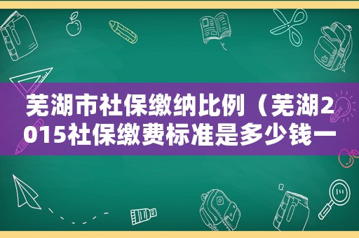 蕪湖市社保繳納比例（蕪湖2015社保繳費標準是多少錢一個月）