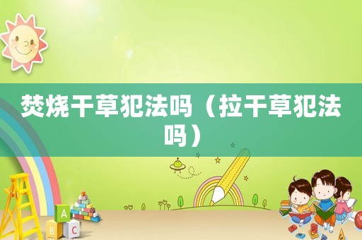 焚燒干草犯法嗎（拉干草犯法嗎）