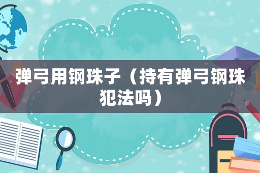 彈弓用鋼珠子（持有彈弓鋼珠犯法嗎）