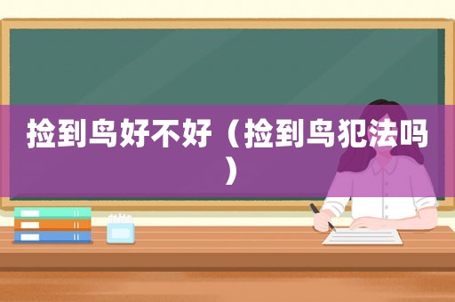 撿到鳥(niǎo)好不好（撿到鳥(niǎo)犯法嗎）