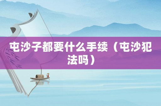 屯沙子都要什么手續（屯沙犯法嗎）