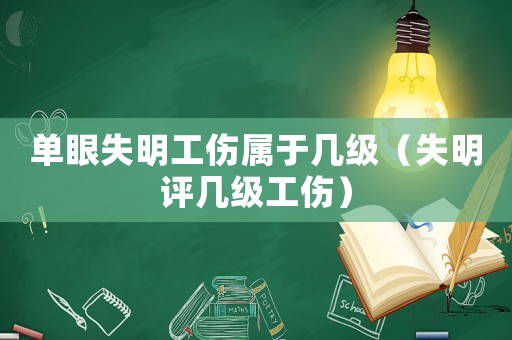 單眼失明工傷屬于幾級（失明評幾級工傷）