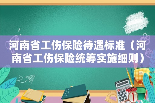 河南省工傷保險待遇標準（河南省工傷保險統籌實施細則）