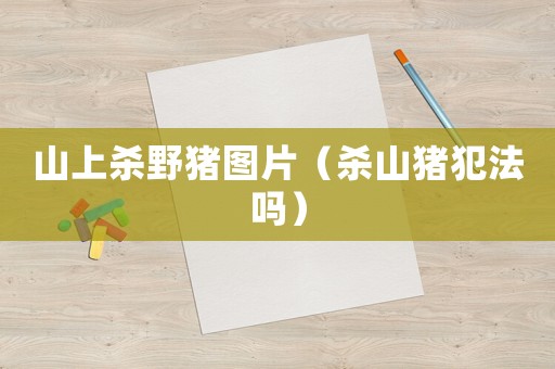 山上殺野豬圖片（殺山豬犯法嗎）