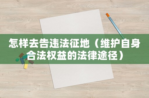 怎樣去告違法征地（維護自身合法權益的法律途徑）