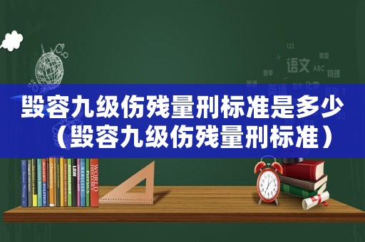毀容九級傷殘量刑標準是多少（毀容九級傷殘量刑標準）