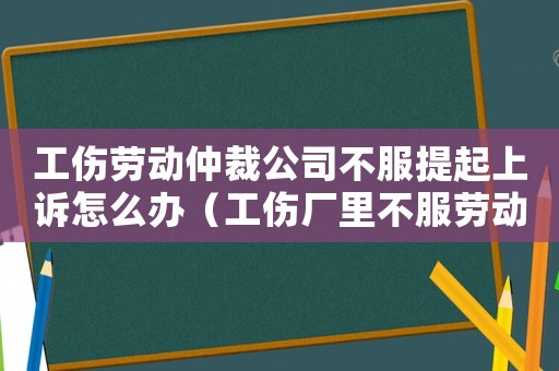 工傷勞動仲裁公司不服提起上訴怎么辦（工傷廠里不服勞動仲裁委怎么辦）