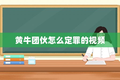 黃牛團伙怎么定罪的視頻