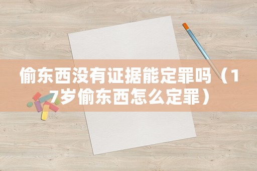 偷東西沒有證據(jù)能定罪嗎（17歲偷東西怎么定罪）