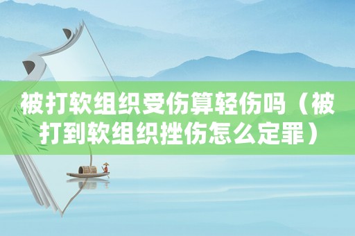被打軟組織受傷算輕傷嗎（被打到軟組織挫傷怎么定罪）