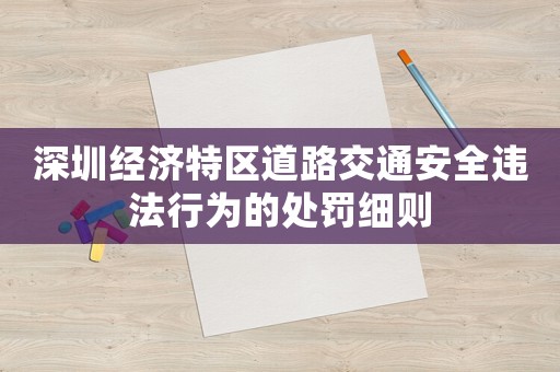 深圳經(jīng)濟特區(qū)道路交通安全違法行為的處罰細則