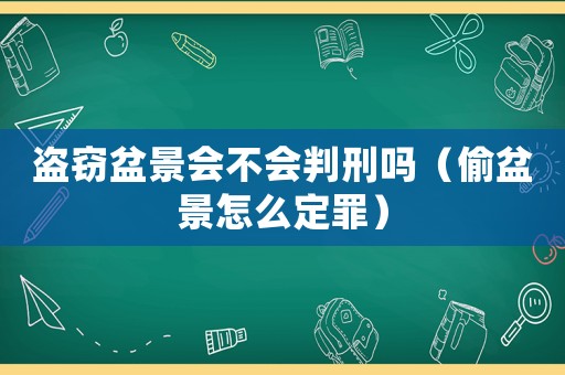 盜竊盆景會不會判刑嗎（偷盆景怎么定罪）