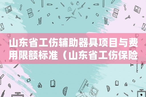 山東省工傷輔助器具項目與費用限額標準（山東省工傷保險輔助器具配置目錄和費用限額標準(2013年修訂)）