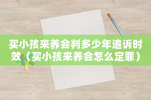 買小孩來養會判多少年追訴時效（買小孩來養會怎么定罪）