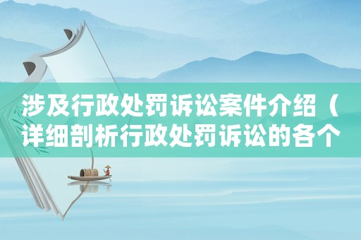 涉及行政處罰訴訟案件介紹（詳細剖析行政處罰訴訟的各個環節）