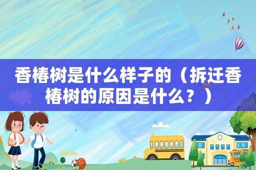 香椿樹是什么樣子的（拆遷香椿樹的原因是什么？）