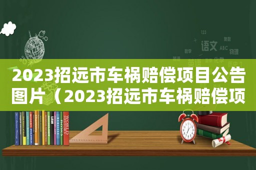 2023招遠(yuǎn)市車禍賠償項目公告圖片（2023招遠(yuǎn)市車禍賠償項目公告）