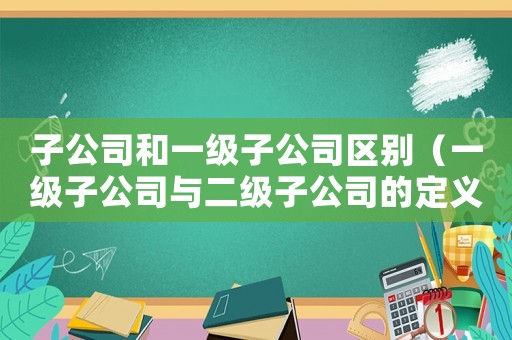 子公司和一級子公司區(qū)別（一級子公司與二級子公司的定義）