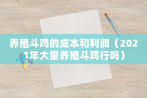 養殖斗雞的成本和利潤（2021年大量養殖斗雞行嗎）