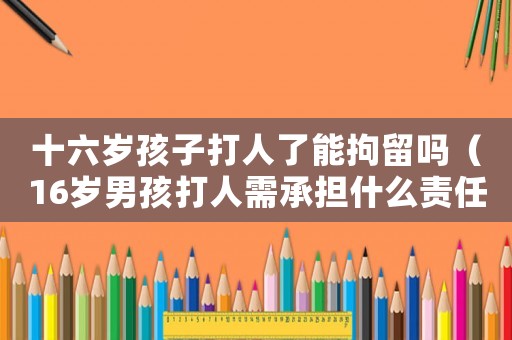 十六歲孩子打人了能拘留嗎（16歲男孩打人需承擔什么責任）
