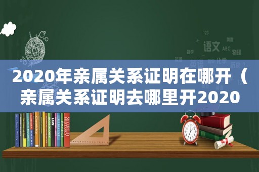 2020年親屬關系證明在哪開（親屬關系證明去哪里開2020）