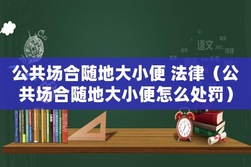 公共場合隨地大小便 法律（公共場合隨地大小便怎么處罰）