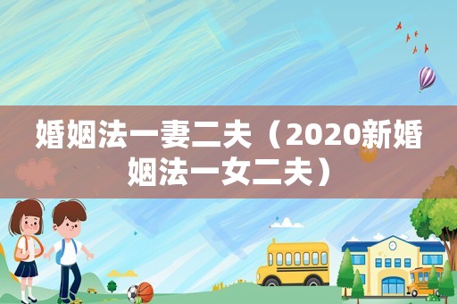 婚姻法一妻二夫（2020新婚姻法一女二夫）