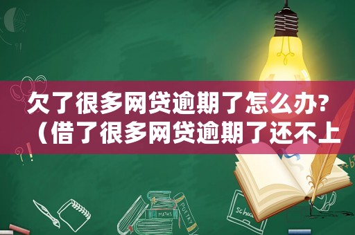 欠了很多網貸逾期了怎么辦?（借了很多網貸逾期了還不上怎么辦）