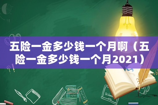 五險一金多少錢一個月啊（五險一金多少錢一個月2021）