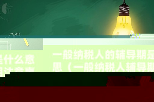 一般納稅人的輔導(dǎo)期是什么意思（一般納稅人輔導(dǎo)期注意事項(xiàng)）
