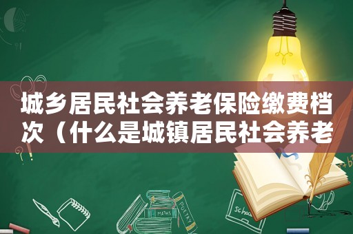城鄉居民社會養老保險繳費檔次（什么是城鎮居民社會養老保險繳費檔次）
