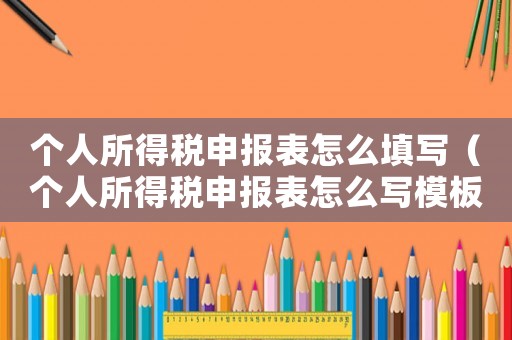 個人所得稅申報表怎么填寫（個人所得稅申報表怎么寫模板）