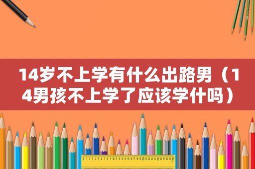 14歲不上學有什么出路男（14男孩不上學了應該學什嗎）