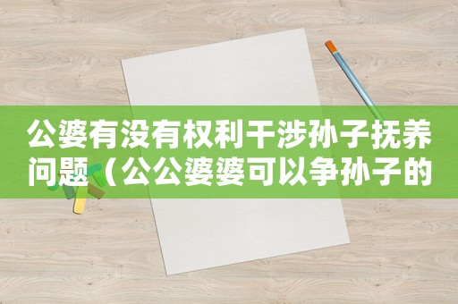公婆有沒有權(quán)利干涉孫子撫養(yǎng)問題（公公婆婆可以爭孫子的撫養(yǎng)權(quán)嗎）