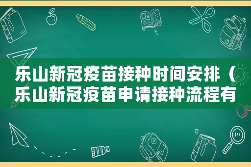 樂山新冠疫苗接種時(shí)間安排（樂山新冠疫苗申請接種流程有哪些內(nèi)容）