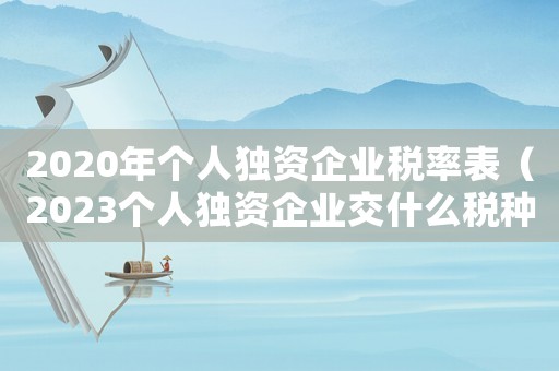 2020年個人獨資企業稅率表（2023個人獨資企業交什么稅種）