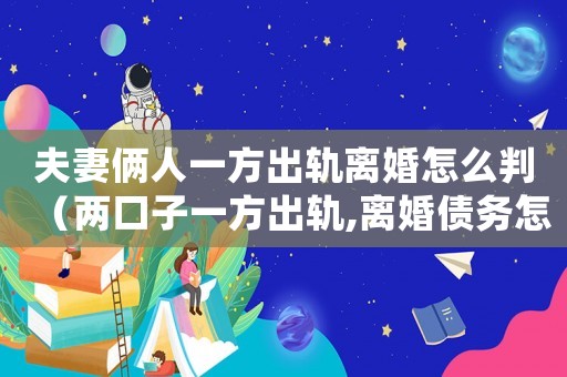 夫妻倆人一方出軌離婚怎么判（兩口子一方出軌,離婚債務(wù)怎么處理）