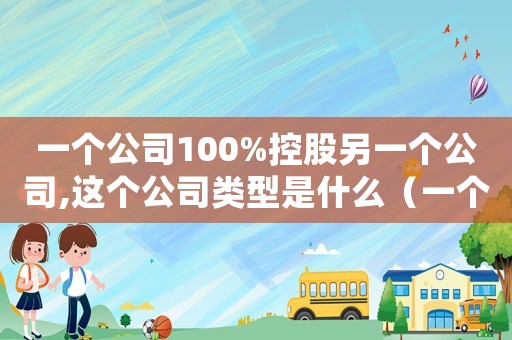 一個公司100%控股另一個公司,這個公司類型是什么（一個公司100%控股另一個公司）