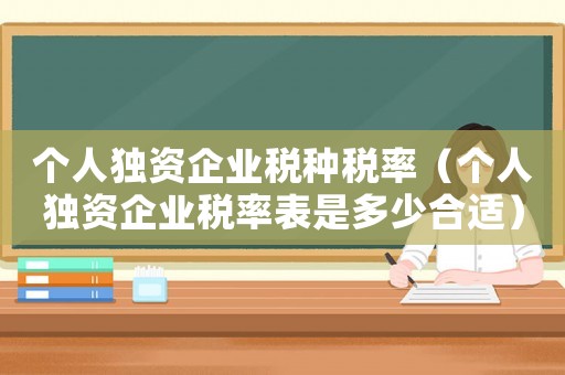 個人獨資企業(yè)稅種稅率（個人獨資企業(yè)稅率表是多少合適）