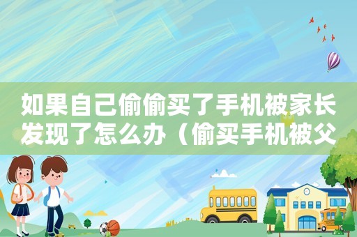 如果自己偷偷買了手機被家長發現了怎么辦（偷買手機被父母發現怎么解釋）