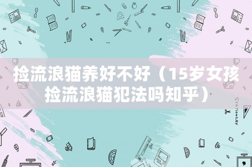 撿流浪貓養(yǎng)好不好（15歲女孩撿流浪貓犯法嗎知乎）