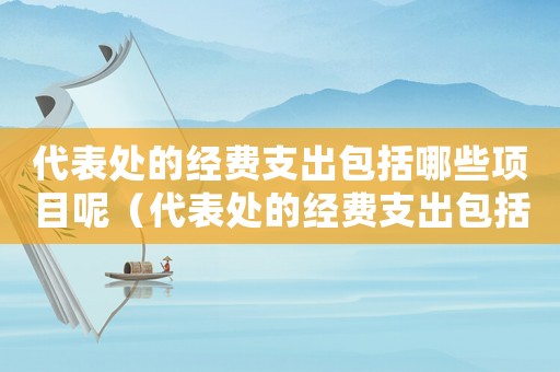 代表處的經費支出包括哪些項目呢（代表處的經費支出包括哪些項目）